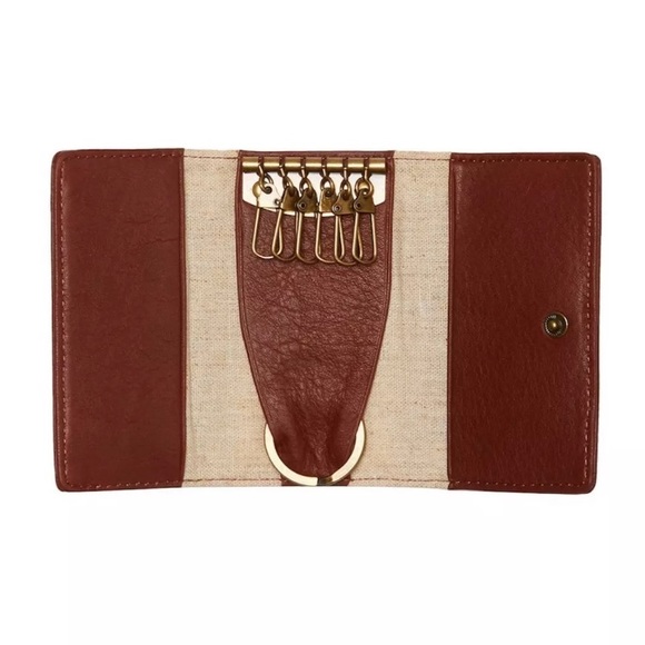 UGG Australia Leather Jenna Key Case Tri Fold - Picture 2 of 3